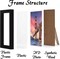 6 Sets 8.5x11 Picture Frame, Frames for 8.5 x 11 Canvas Collage Photo Poster Certificate Wall Gallery, High Transparent Horizontal Vertical Black 8.5 by 11 Inches